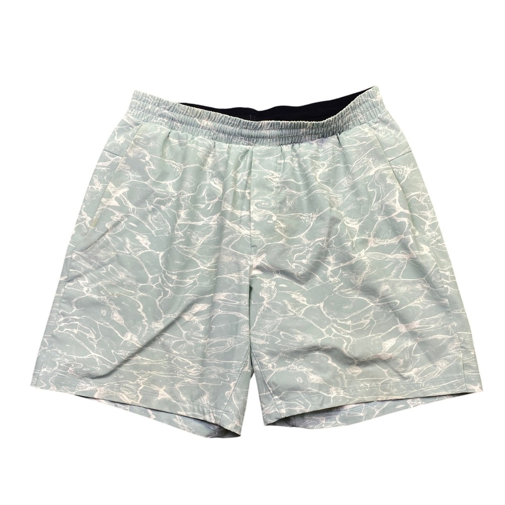 Lululemon Channel Cross Swim Short Immersion Sea Water Lined Short Sz L LM7AF7S